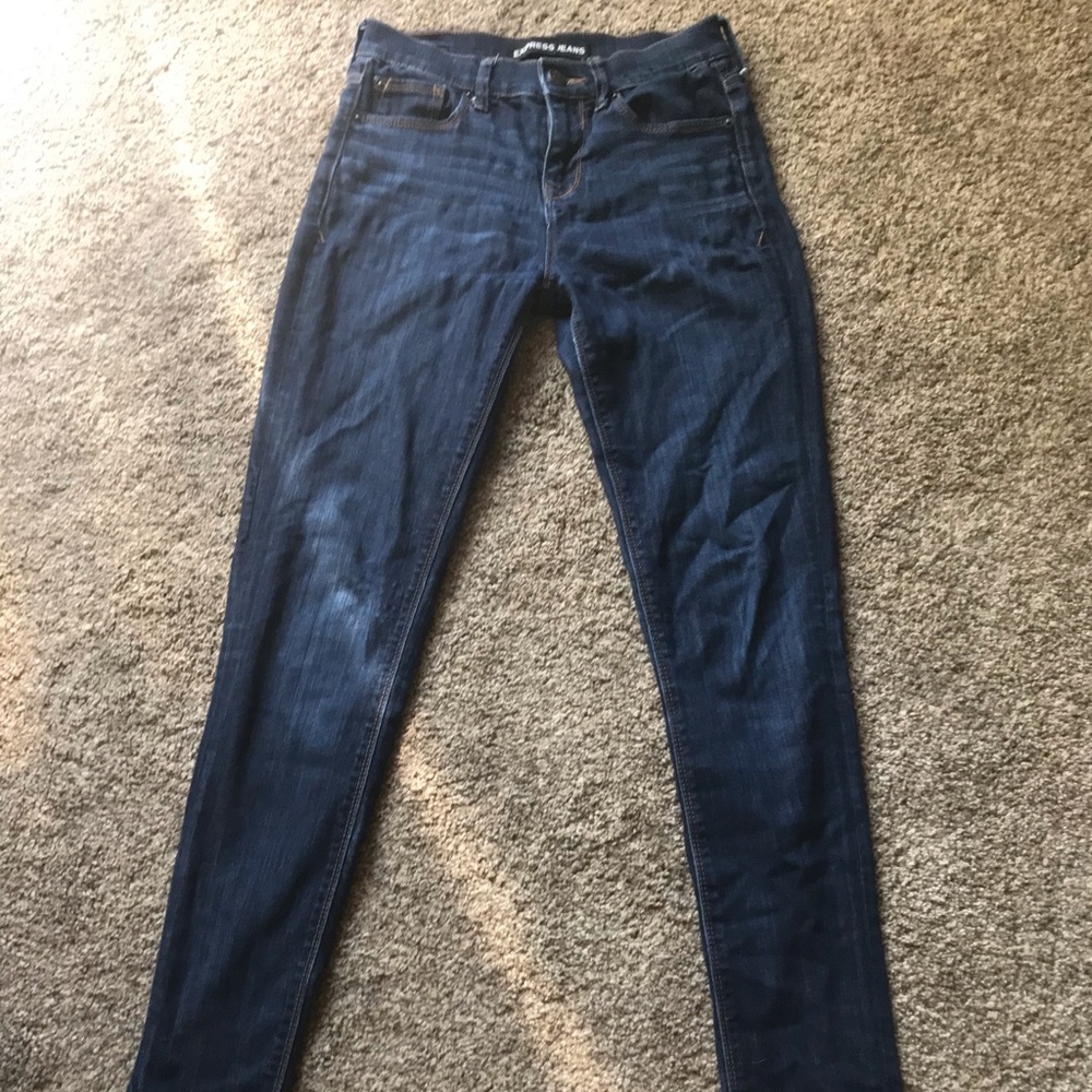 Dark blue jeans